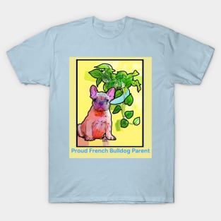 French Bulldog and Pathos Plant T-Shirt T-Shirt